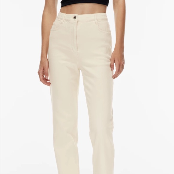 ARITZIA WILFRED MELINA PANTS TWILL WHITE JEANS - Picture 2 of 5